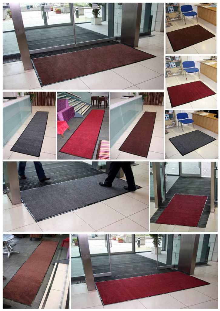 Commercial Washable Rubber Barrier Mats NonSlip Entrance Office Shop