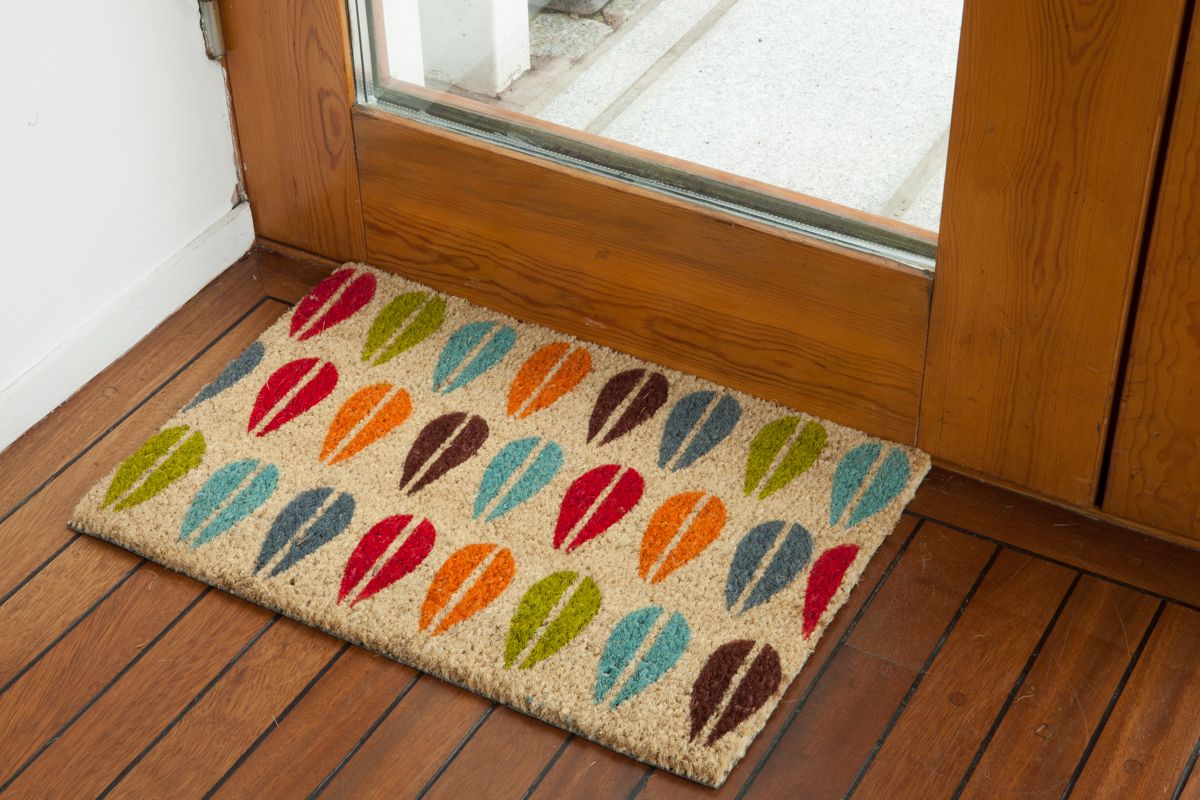 COIR DOORMAT LARGE OUTDOOR PRINTED MATS HALF MOON PAWS eBay