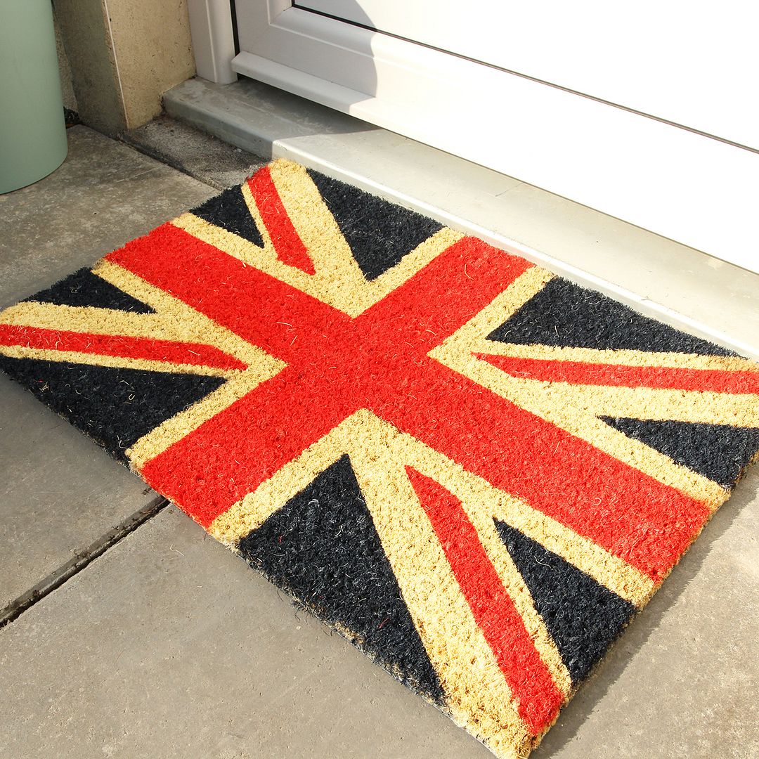 Small Union Jack Door Entrance Mat Outdoor Non Slip Absorbent