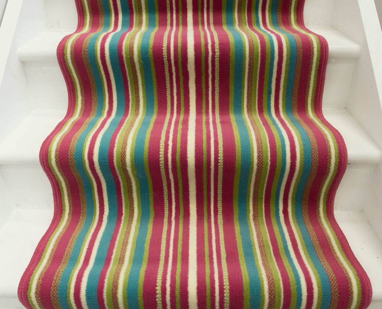 Colourful Pink Striped Any Length Long Stair Carpet Runner Rug Sold Per Metre eBay