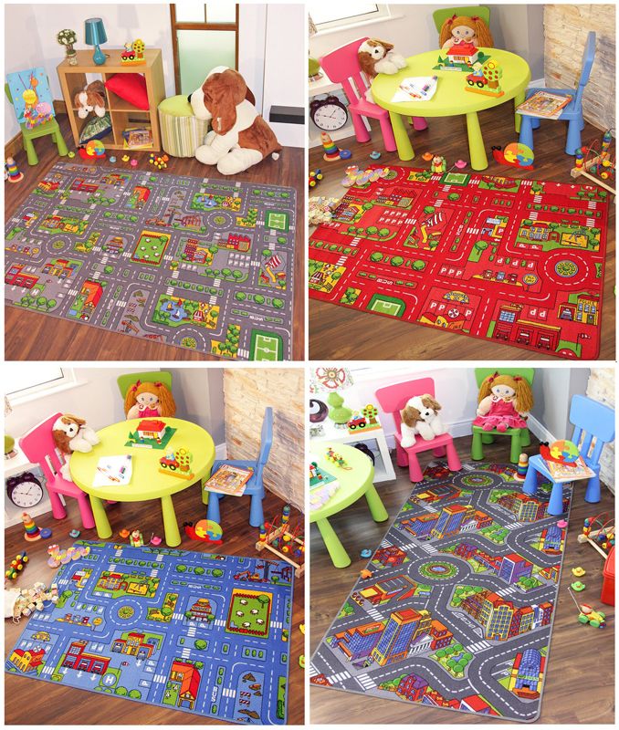 Image is loading Play Town Village Roads Kids Mats Cheap Small. Play Town Village Roads