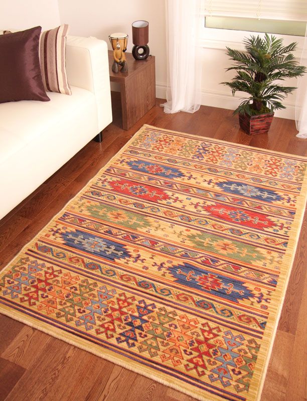 Mandala Yellow Mustard Long Hall Runner Rug Quality Wool Carpet Mat 5 Sizes
