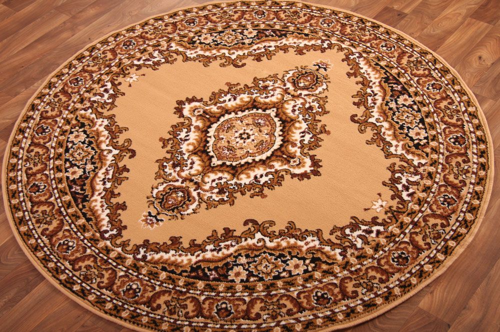 Beige Brown Persian Style Traditional Shiraz Rug Small Large XXL Mats