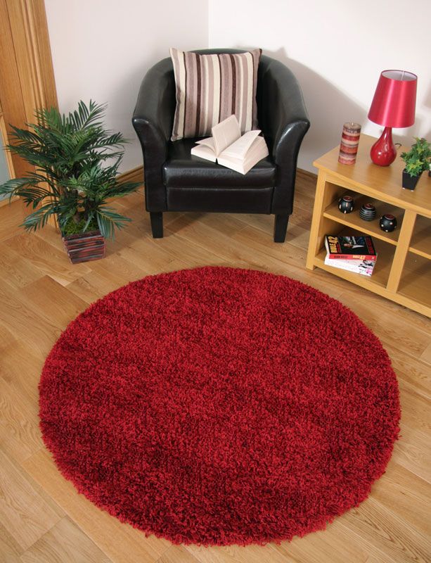 Deep Rich Wine Extra Large Shaggy Rugs Deep Quality Pile Area Soft Rug