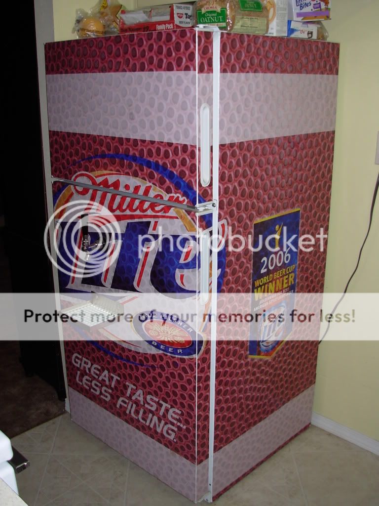 FS Miller Kegerator w/ full vinyl wrap