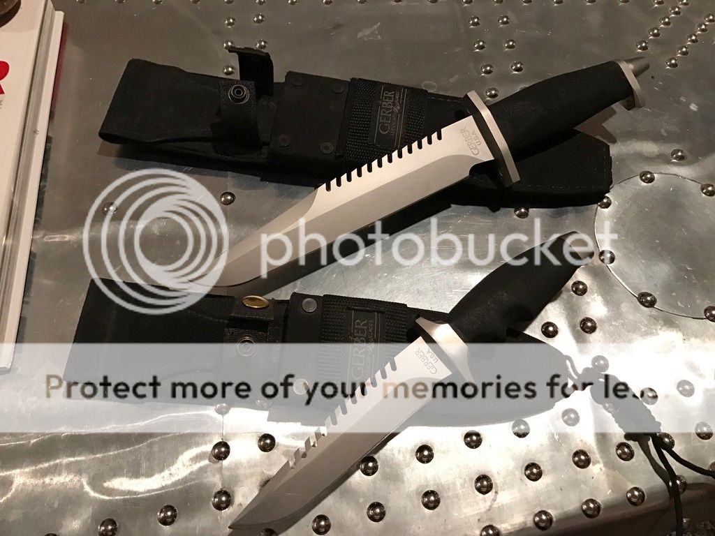 PICS Vintage Gerber survival knives BMF and LMF